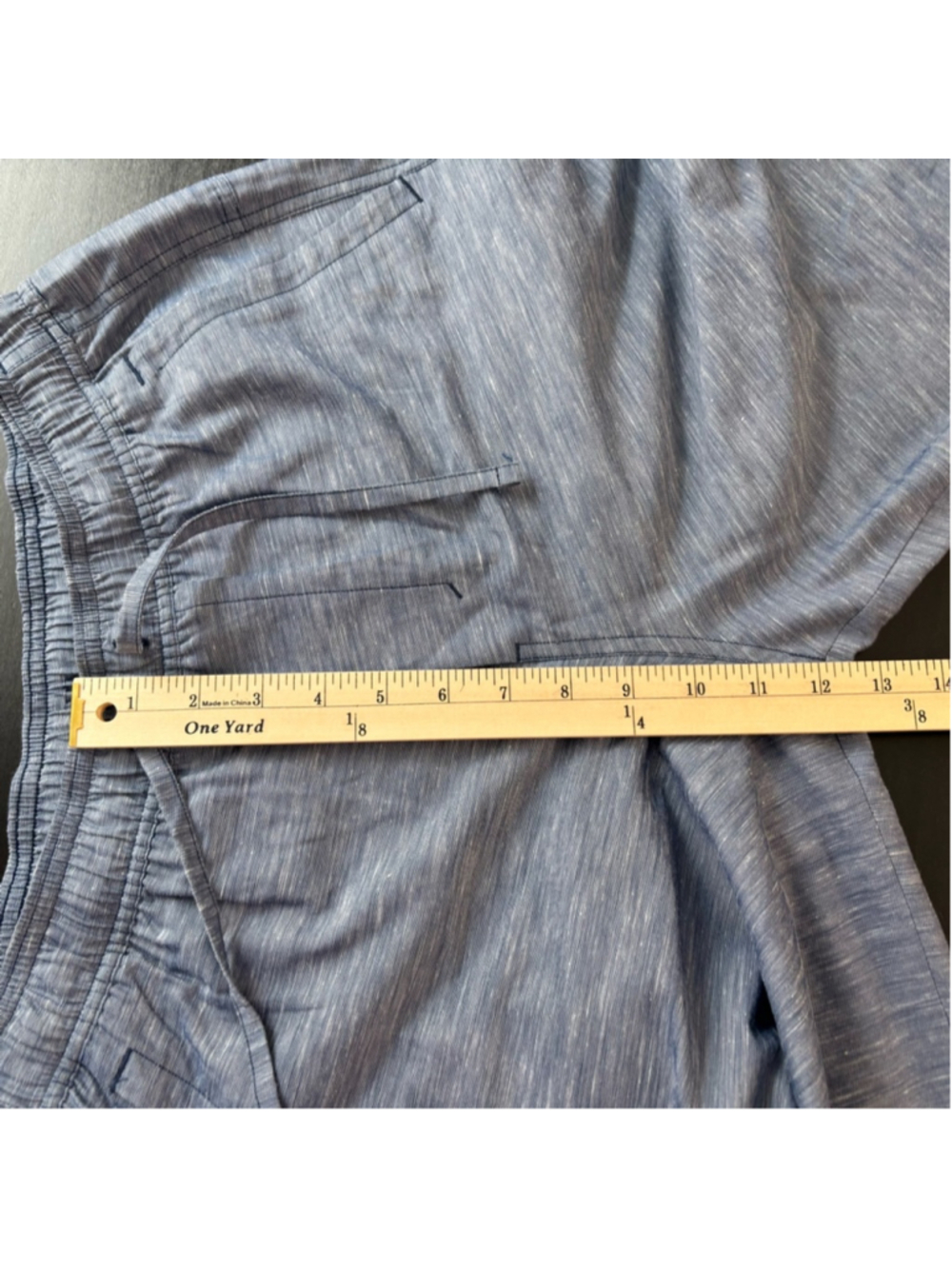 Lululemon LuluLinen Pull-On Pant In Club Blue Men’s Sz S - Picture 10 of 11